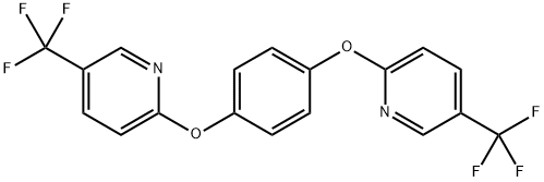 2,2'-[1,4-Phenylenebis(oxy)]bis[5-(trifluoromethyl)-pyridine 结构式