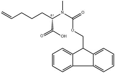 (2S)-2-（（(9H-fluoren-9-ylmethoxy)carbonyl）methylamino）-6 Structure