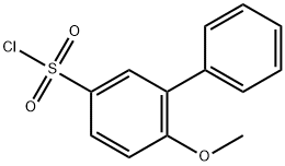 [1,1'-Biphenyl]-3-sulfonyl chloride, 6-methoxy- Structure