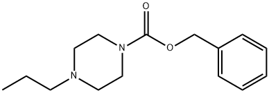 4-丙基哌嗪-1-羧酸苄酯,856844-93-4,结构式