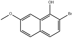 1-Naphthalenol, 2-bromo-7-methoxy- Struktur