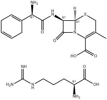 Cephradine L-arginine 化学構造式
