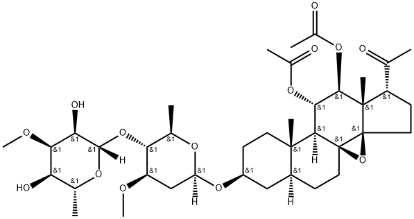 Marsdenoside F 化学構造式
