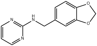 2-Pyrimidinamine, N-(1,3-benzodioxol-5-ylmethyl)- Structure