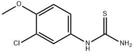 3-氯-4-甲氧基苯基硫脲 结构式