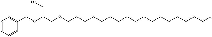 1-Propanol, 3-(octadecyloxy)-2-(phenylmethoxy)- Struktur