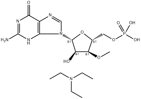 5'-Guanylic acid, 3'-O-methyl-, compd. with N,N-diethylethanamine (1:1) Structure
