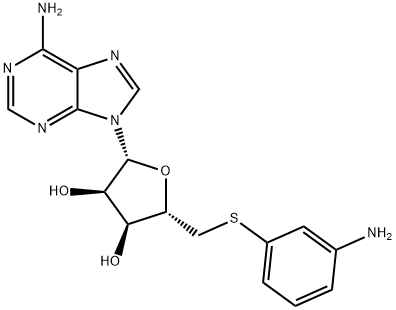 5'-S-(3-Aminophenyl)-5'-thioadenosine 结构式