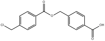 Benzoic acid, 4-(chloromethyl)-, (4-carboxyphenyl)methyl ester Struktur