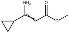 3-氨基-3-环丙基丙烯酸甲酯,862695-71-4,结构式
