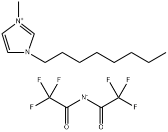 3-甲基-1-辛基-1H-咪唑双(2,2,2-三氟乙酰基)亚胺盐, 862731-66-6, 结构式