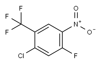 Benzene, 1-chloro-5-fluoro-4-nitro-2-(trifluoromethyl)- Structure