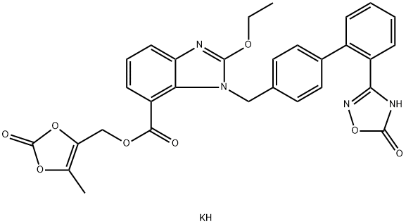 Azilsartan kaMedoxoMil Structure