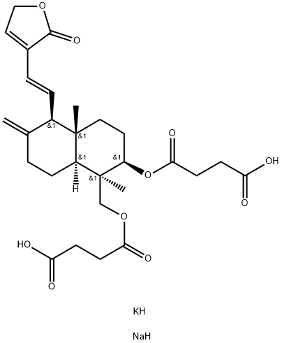 PotassiuM sodiuM Dehydroandrographolide Succinate Struktur