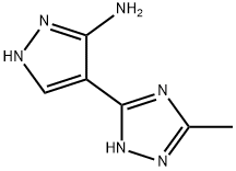 4-(5-methyl-4{H}-1,2,4-triazol-3-yl)-1{H}-pyrazol-3-amine Structure