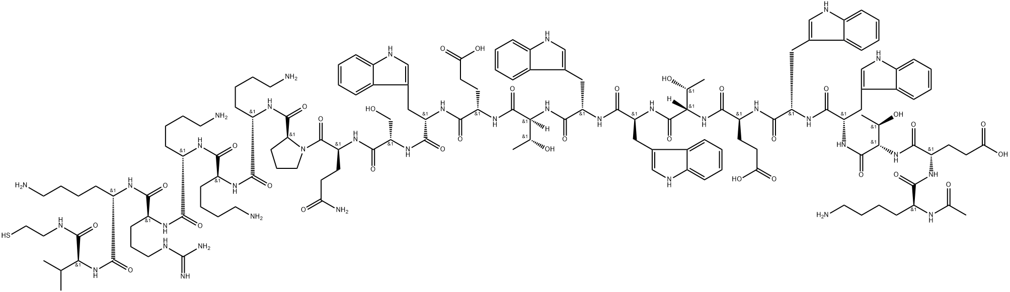 PEP-1-CYSTEAMIDE TRIFLUOROACETATE SALT, 863608-35-9, 结构式