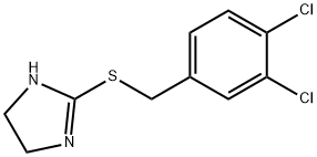 1H-Imidazole, 2-[[(3,4-dichlorophenyl)methyl]thio]-4,5-dihydro- Struktur