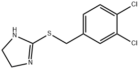 1H-Imidazole, 2-[[(3,4-dichlorophenyl)methyl]thio]-4,5-dihydro- Structure