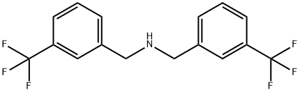Benzenemethanamine, 3-(trifluoromethyl)-N-[[3-(trifluoromethyl)phenyl]methyl]- 化学構造式