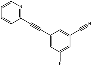 Benzonitrile, 3-fluoro-5-[2-(2-pyridinyl)ethynyl]-|