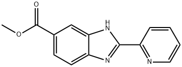 Methyl 2-(Pyridin-2-yl)-1H-benzo[d]imidazole-6-carboxylate Structure