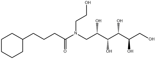 1-[(4-环己基-1-氧代丁基)(2-羟基乙基)氨基]-1-脱氧-D-山梨糖醇, 864434-15-1, 结构式