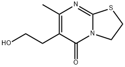 5H-Thiazolo[3,2-a]pyrimidin-5-one, 2,3-dihydro-6-(2-hydroxyethyl)-7-methyl-, 86487-53-8, 结构式