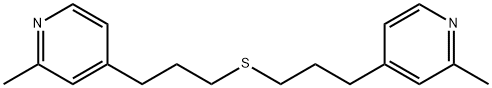 2-Methyl-4-(3-{[3-(2-methylpyridin-4-yl)propyl]sulfanyl}propyl)pyridine Structure