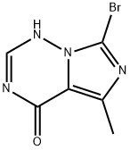 7-溴-5-甲基咪唑并[5,1-F] [1,2,4]三嗪-4(1H)-酮 结构式