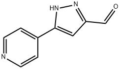 1H-Pyrazole-3-carboxaldehyde, 5-(4-pyridinyl)- Structure