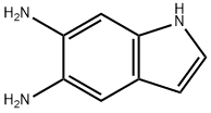 1H-インドール-5,6-ジアミン 化学構造式