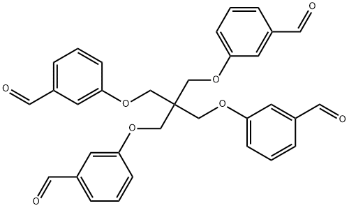 3,3'-((2,2-bis((3-formylphenoxy)methyl)propane-1,3-diyl)bis(oxy))dibenzaldehyde,866249-12-9,结构式