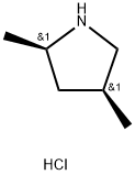 顺式-2,4-二甲基吡咯烷盐酸盐, 866412-04-6, 结构式