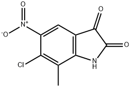 1H-Indole-2,3-dione, 6-chloro-7-methyl-5-nitro- Structure