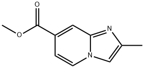 methyl 2-methylimidazo[1,2-a]pyridine-7-carboxylate 化学構造式