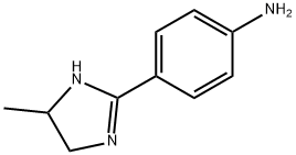 Benzenamine, 4-(4,5-dihydro-5-methyl-1H-imidazol-2-yl)- Structure