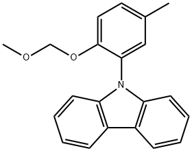 9H-Carbazole, 9-[2-(methoxymethoxy)-5-methylphenyl]- Struktur