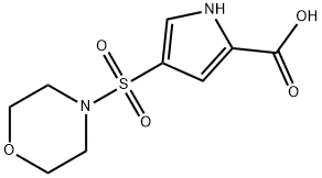1H-Pyrrole-2-carboxylic acid, 4-(4-morpholinylsulfonyl)- Structure