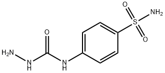 3-氨基-1-(4-氨磺酰基苯基)脲 结构式