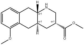 (+/-)-(3α,4aα,10aβ)-1,2,3,4,4a,5,10,10a-octahydro-6-methoxy-3-(methoxycarbonyl)benzoquinoline