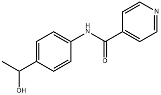 N-[4-(1-hydroxyethyl)phenyl]pyridine-4-carboxamide,87060-70-6,结构式