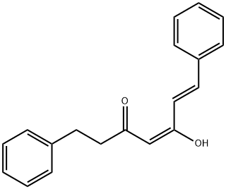 1,7-二苯基-5-羟基-4,6-庚烯-3-酮 结构式