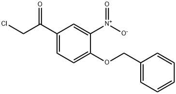 Ethanone, 2-chloro-1-[3-nitro-4-(phenylmethoxy)phenyl]- Struktur