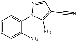 1H-Pyrazole-4-carbonitrile, 5-amino-1-(2-aminophenyl)- Structure