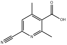 6-cyano-2,4-dimethyl-3-Pyridinecarboxylic acid Structure