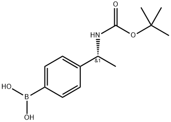 (1R)-4-(1-BOC-Aminoethyl)phenylboronic acid Struktur