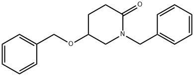 2-Piperidinone, 5-(phenylmethoxy)-1-(phenylmethyl)- Struktur