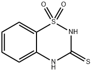 2H-Benzo[e][1,2,4]thiadiazine-3(4H)-thione 1,1-dioxide, 87343-84-8, 结构式