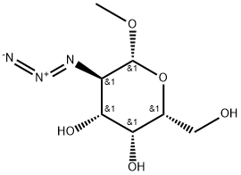 メチル2-アジド-2-デオキシ-β-D-ガラクトピラノシド 化学構造式