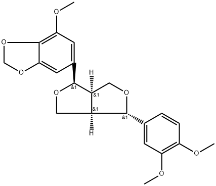 3,4,5'-Trimethoxy-3',4'-methylenedioxy-7,9':7',9-diepoxylignan Structure